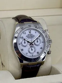 Rolex Cosmograph Daytona Ceramic 18K White Gold Rhodium Dial Watch 116519