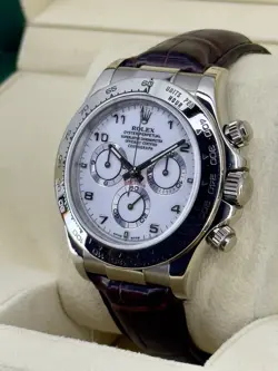 Rolex Cosmograph Daytona Ceramic 18K White Gold Rhodium Dial Watch 116519