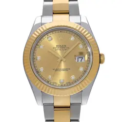 ROLEX DATEJUSTII 116333G CHAMPAGNE/DIAMOND WATCH 684447