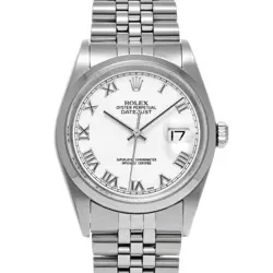 ROLEX DATEJUST 16200 WHITE WATCH 678061