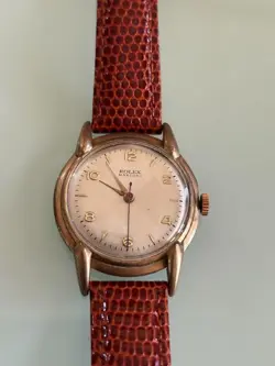 Rolex Marconi Dial Men's Wristwatch Vintage 1910s 32mm Manual Winding Watch USED