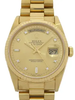 ROLEX DAY DATE 10P DIAMOND 18238A TO09655