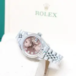 ROLEX 26MM SALMON PINK DIAMONDS DATEJUST REF:79174 (Y SERIES-2004)