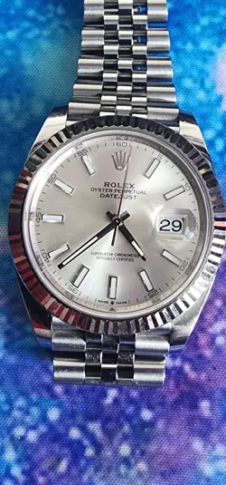 ROLEX DATEJUST 41MM JUBILEE SILVER DIAL (READ DESCRIPTION)