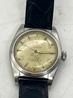BUBBLE-BACK STEEL WRISTWATCH