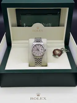ROLEX DATEJUST 36MM | 16014 | SILVER DIAL | 1983 | BOX, WARRANTY & EXTRAS
