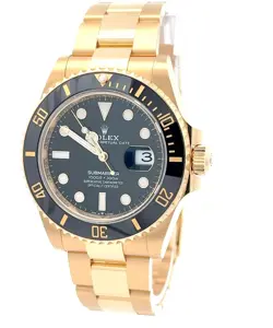 ROLEX 2023  SUBMARINER 126618LN 41MM 18K GOLD BLACK DIAL WATCH W/ BOX AND PAPERS