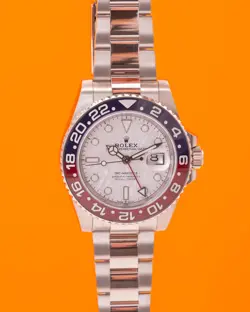 ROLEX GMT MASTER II 40MM 126719BLRO WHITE GOLD PEPSI METEORITE DIAL 2019