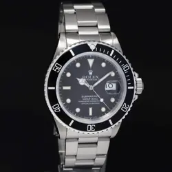 PAPERS MINT Rolex Submariner Date 16800 Steel Black Oyster 40mm Watch Box