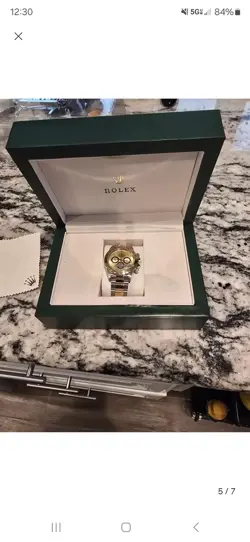 Rolex Daytona 16523 40MM Champagne 18K YG Two-Tone T-Serial Numbering