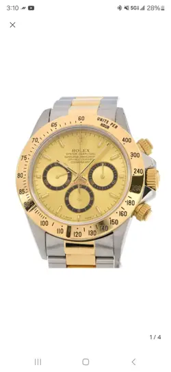 Rolex Daytona 16523 40MM Champagne 18K YG Two-Tone T-Serial Numbering