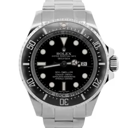 PAPERS ROLEX SEA-DWELLER DEEPSEA 44MM BLACK STEEL CERAMIC DIVE WATCH 116660 BOX