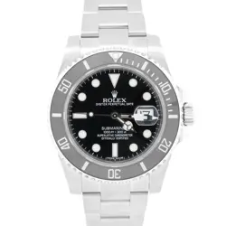 ROLEX SUBMARINER DATE BLACK CERAMIC STAINLESS STEEL 40MM 116610 LN WATCH BOX
