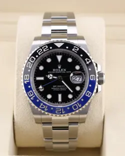 2025 JULY NEW ROLEX GMT-MASTER II BATMAN 126710BLNR UNWORN FULL SET