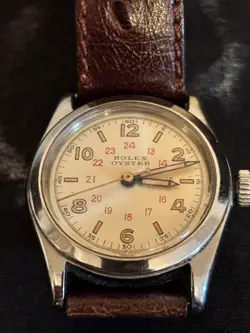 ROLEX OYSTER 1940S VINTAGE ANTIQUE HAND-WINDING WRISTWATCH