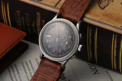 [ANTIQUE] ROLEX CHRONOGRAPH 30MM MANUAL WINDING WATCH LEATHER BELT WORKS WELL