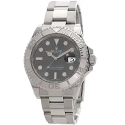 ROLEX YACHT MASTER DARK RHODIUM WATCHES 116622 STAINLESS STEEL/STAINLESS STE...