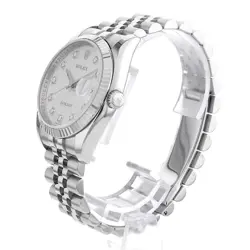 ROLEX DATEJUST 10P DIAMOND 116234G SILVER CARVING COMPUTER 5 ROWS JUBILEE  Z 508