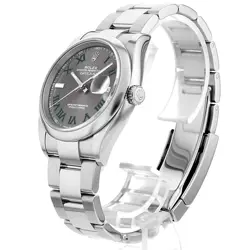 ROLEX DATEJUST 36 126200 SLATE GREY GREEN ROMA 3 ROW OYSTER  508242