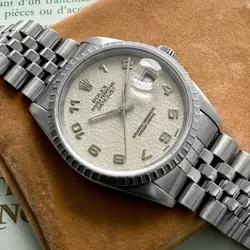 1989 Rolex Datejust Stainless 16220 - Roman Numeral Cream Anniversary Dial