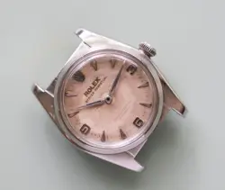 VINTAGE ROLEX BUBBLEBACK STAINLESS STEEL AUTOMATIC WATCH ORIGINAL DIAL RUNNING