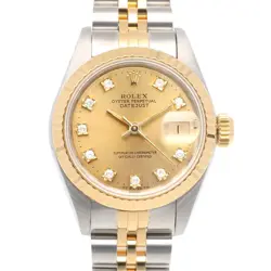 ROLEX DATEJUST WATCHES 69173G STAINLESS STEEL K18 YELLOW GOLD X NUMBER USED