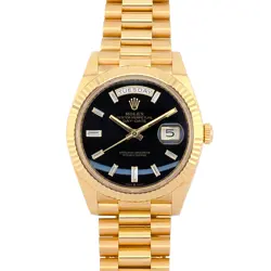 ROLEX 228238 DAY-DATE 40 ONYX DIAMOND DIAL 40MM 2022 BOX & PAPERS