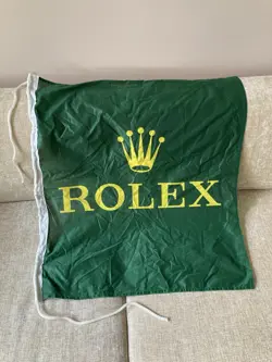 RARE GREEN ROLEX SAILING FLAG