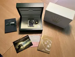 2009 ROLEX SUBMARINER DATE 40MM STEEL WATCH 16610 BOX AND PAPERS