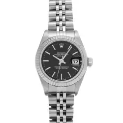 ROLEX DATEJUST 79174 BLACK WATCH 681866