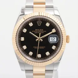 Rolex Datejust 126333G SS×YG SS×YG AT Black Dial oyster bracelet 1 Extra Link