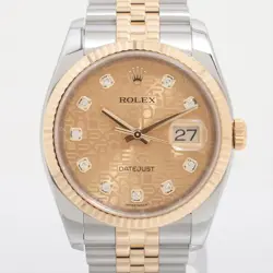ROLEX DATEJUST 116233G SS×YG SS×YG AT CHAMPAGNE-HOLICON-FACE 1 EXTRA LINK