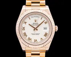 ROLEX 218235 DAY-DATE II PRESIDENTIAL 18K ROSE GOLD IVORY DIAL