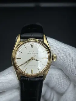 ROLEX 6420 OYSTER SPEEDKING PRECISION HAND WINDING WATCH WHITE DIAL VINTAGE JPN
