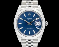 ROLEX 126300 DATEJUST 41MM JUBILEE SS BLUE DIAL