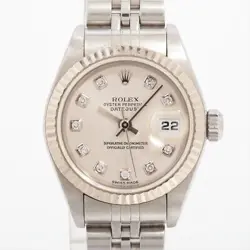 ROLEX DATEJUST 79174G SS×WG AT SILVER-FACE 2 EXTRA LINKS