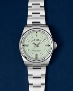 ROLEX OYSTER PERPETUAL 134300 41MM PISTACHIO DIAL STEEL MEN'S WATCH