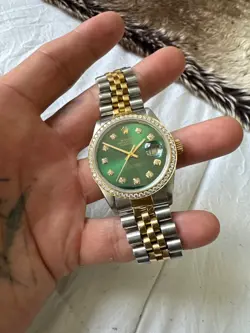 GREEN DIAL 14KT