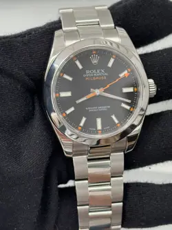 ROLEX MILGAUSS 116400 BLACK DIAL 40MM STAINLESS STEEL WATCH