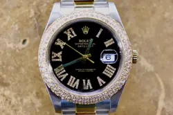 ROLEX DATEJUST 116333 41MM TWO-TONE BLACK DIAL DIAMOND BEZEL WATCH – CUSTOM
