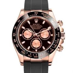 ROLEX DAYTONA 116515LN 18K ROSE GOLD BLACK DIAL OYSTERFLEX - COMPLETE SET