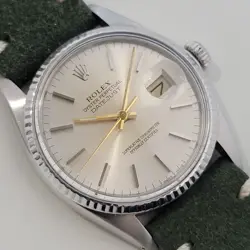 MENS ROLEX OYSTER PERPETUAL DATEJUST 16014 18K GOLD SS AUTOMATIC 1970S RA332B