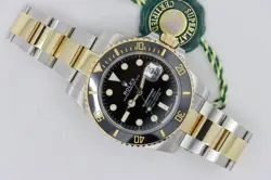 ROLEX SUBMARINER 116613LN BLACK DIAL CERAMIC BEZEL TWO-TONE FULL SET YEAR 2017