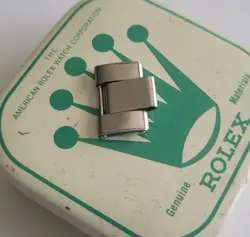 ROLEX VINTAGE GENUINE SWISS BOTTOM LINK FOR 19 MM STEEL RIVETED 6635 OR 7205