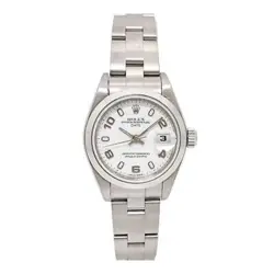 ROLEX OYSTER PERPETUAL DATE 79160 AUTOMATIC SILVER DIAL BRACELET WOMEN'S WATCH