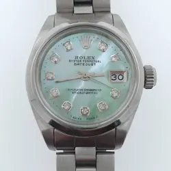 LADY ROLEX 26MM DIAMONDS OYSTER PERPETUAL DATEJUST MINT DIAL AUTOMATIC REF. 6916