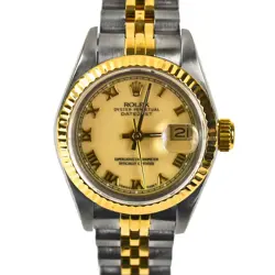 ROLEX OYSTER PERPETUAL DATEJUST 18K YELLOW GOLD/STAINLESS STEEL WATCH 26MM