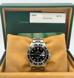 ROLEX GMT-MASTER II 16710 BLACK STAINLESS STEEL BOX PAPER 40MM 2006