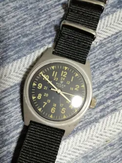 ROLEX MILITARY HAND-WOUND MEN'S WATCH VIETNAM WAR US MILITARY