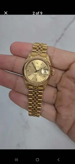 ROLEX LADY-DATEJUST 69178 GOLD JUBILEE BRACELET WITH GOLD BEZEL